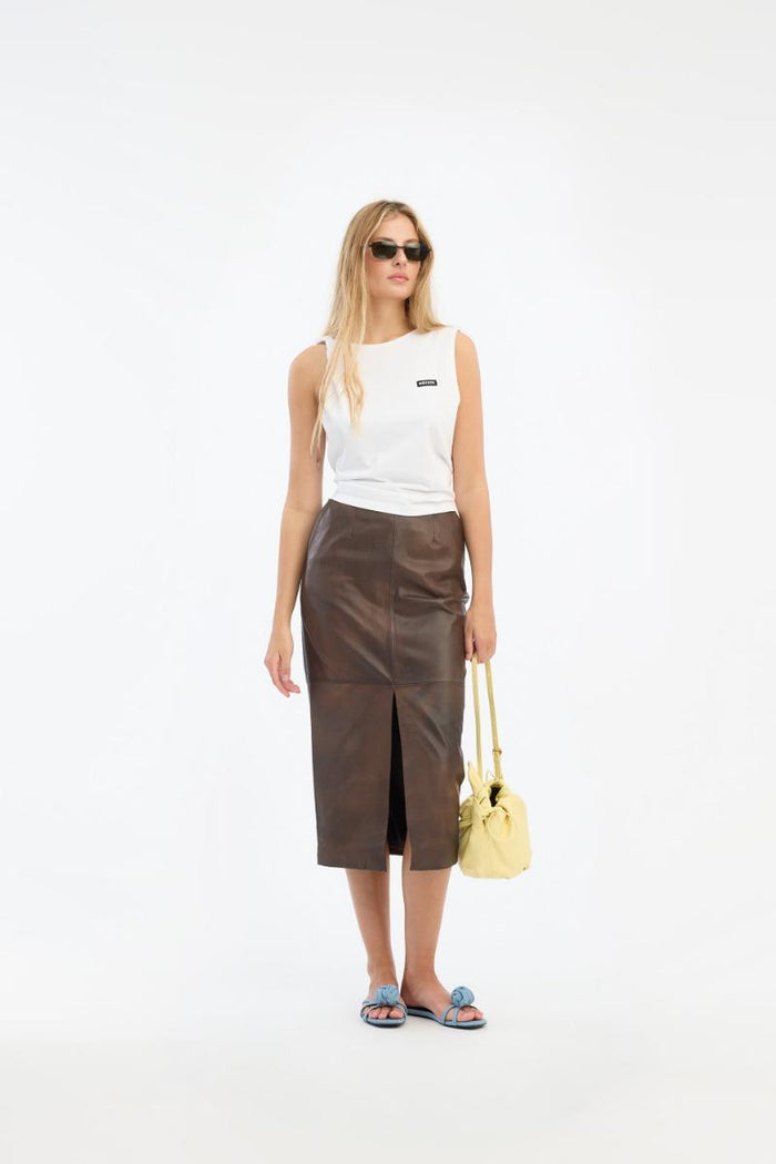 Canotta in jersey bianco brillante-4