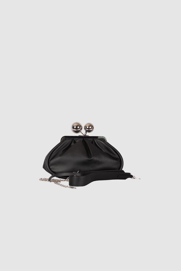 Borsa a mano in pelle nera-2
