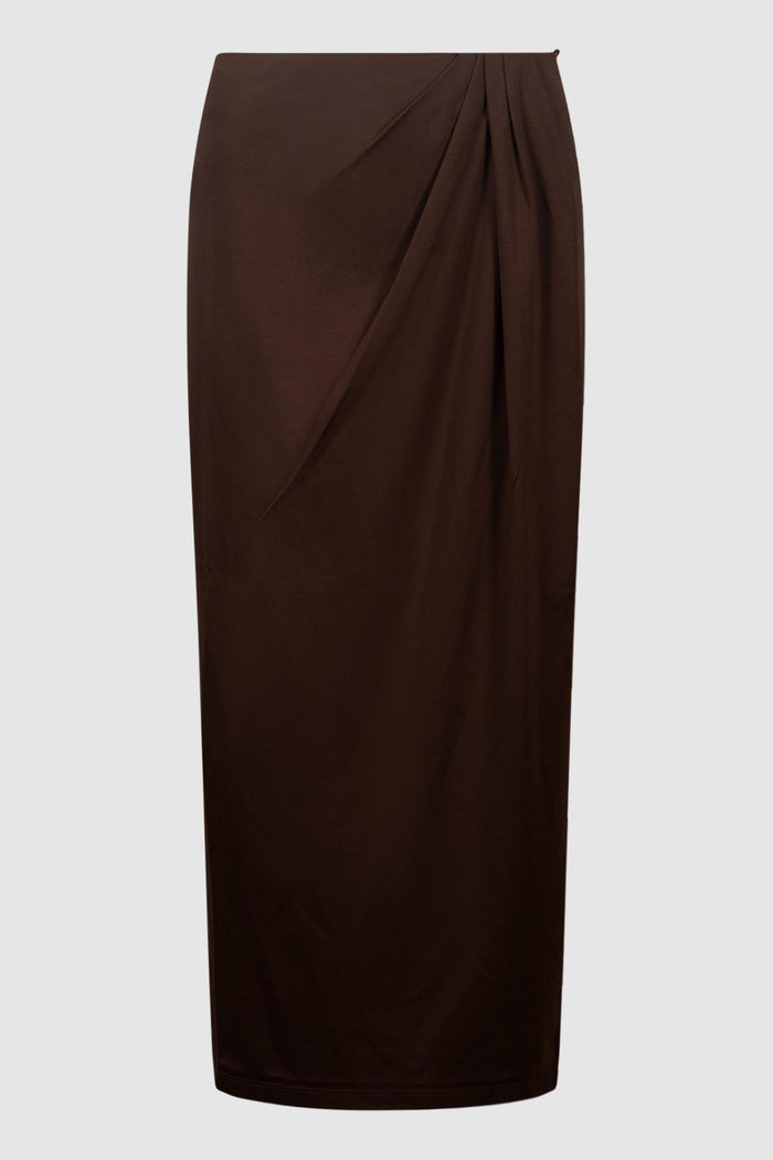 Gonna in raso di cotone