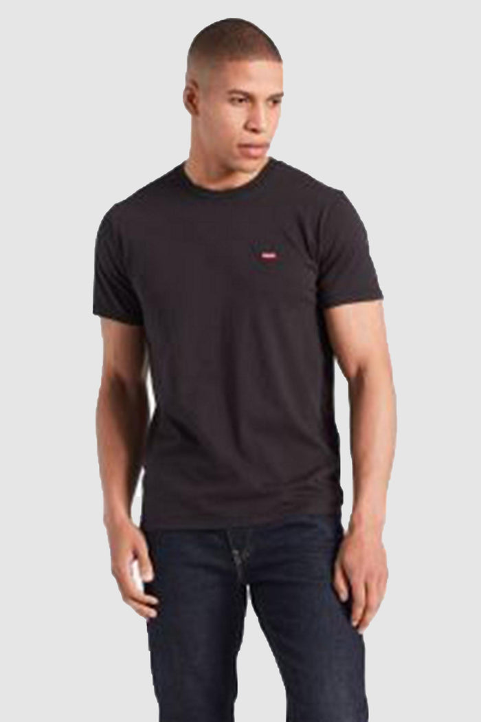 T-shirt Levi's® The Perfect Tee - Nero con Logo Rosso