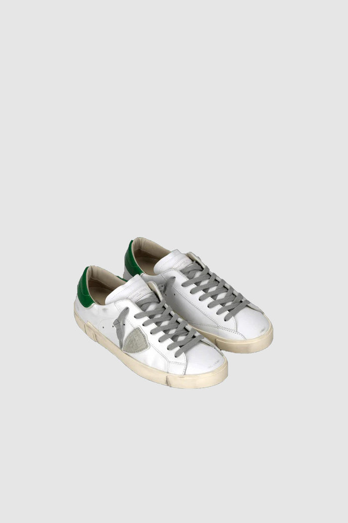 Sneakers Prsx Uomo, Bianco Verde Bottiglia-2