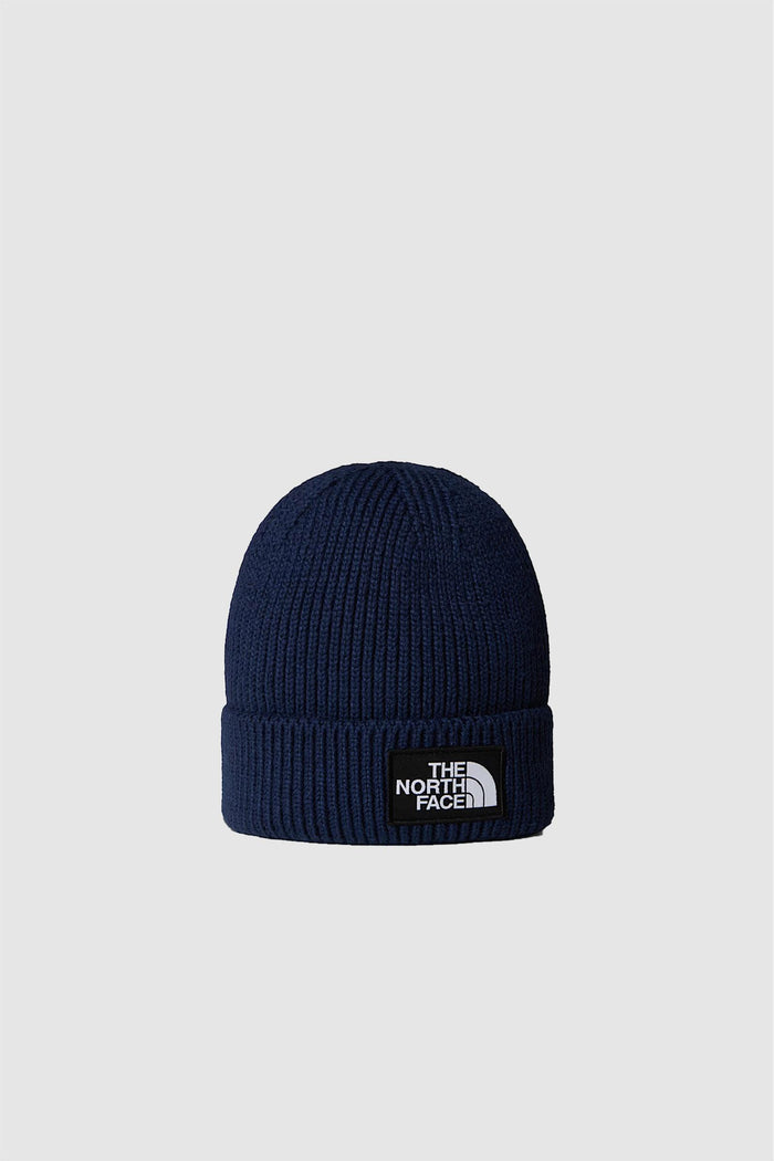 Berretto con risvolto e logo box TNF