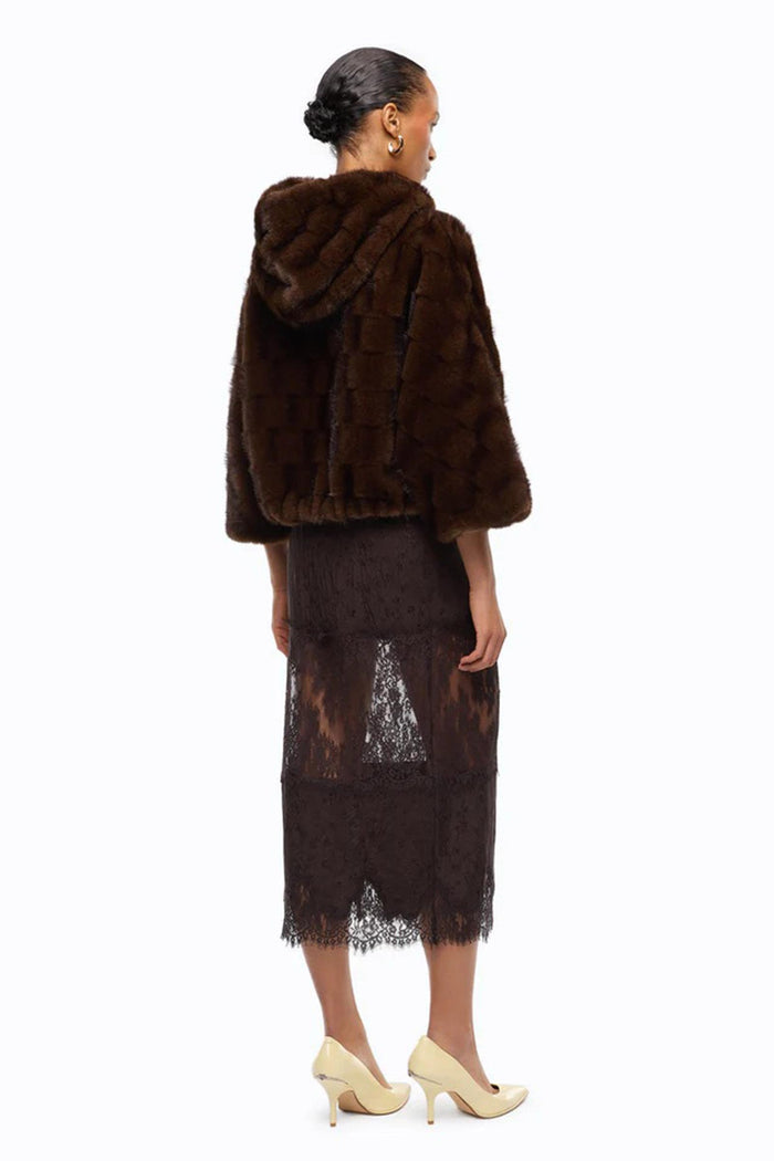 Giacca blouson effetto pelliccia con cappuccio-6
