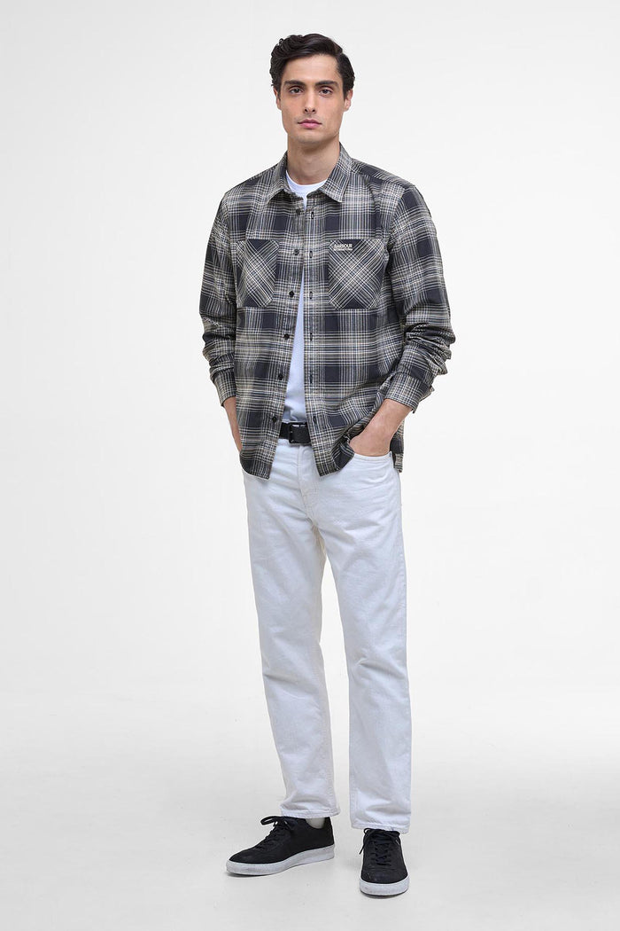 Camicia a quadri Hall a maniche lunghe-5