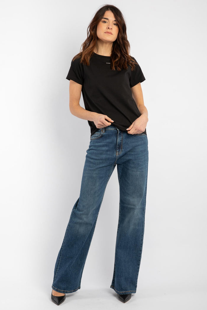 T-shirt mini logo PINKO-4