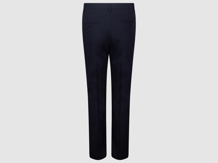 Pantalone in cotone stretch - Blu-3
