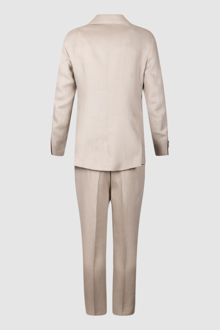Abito Uomo Tagliatore in Lino Beige Sabbia-2