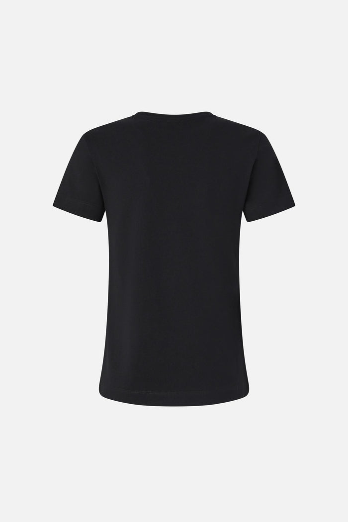 T-shirt maniche corte logo ricamato-2