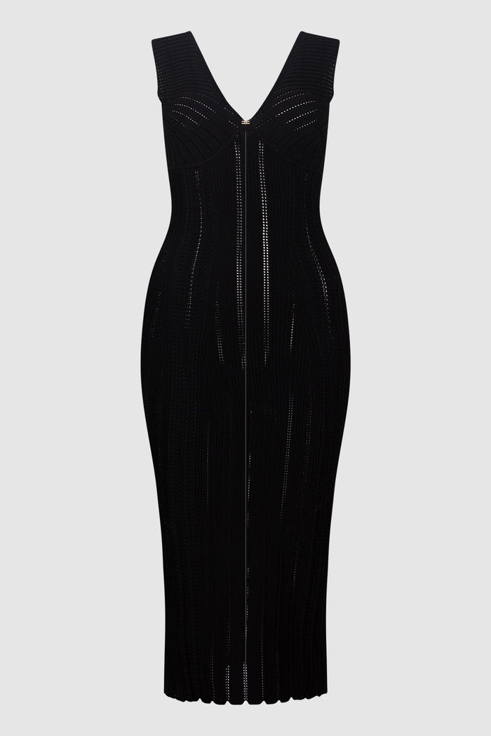 Abito in maglia à jour