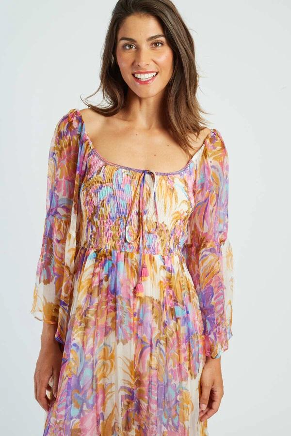 abito lungo stampato MIRAGE-3