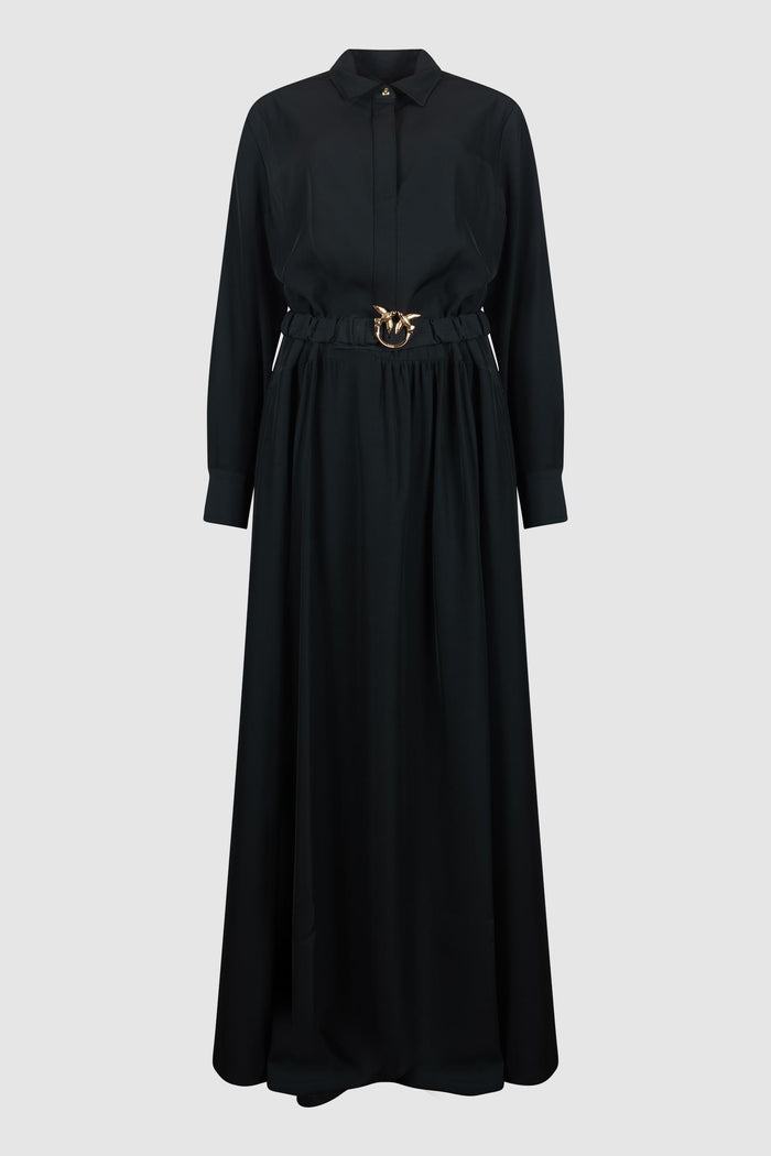 Abito Chemisier Lungo con Cintura Love Birds