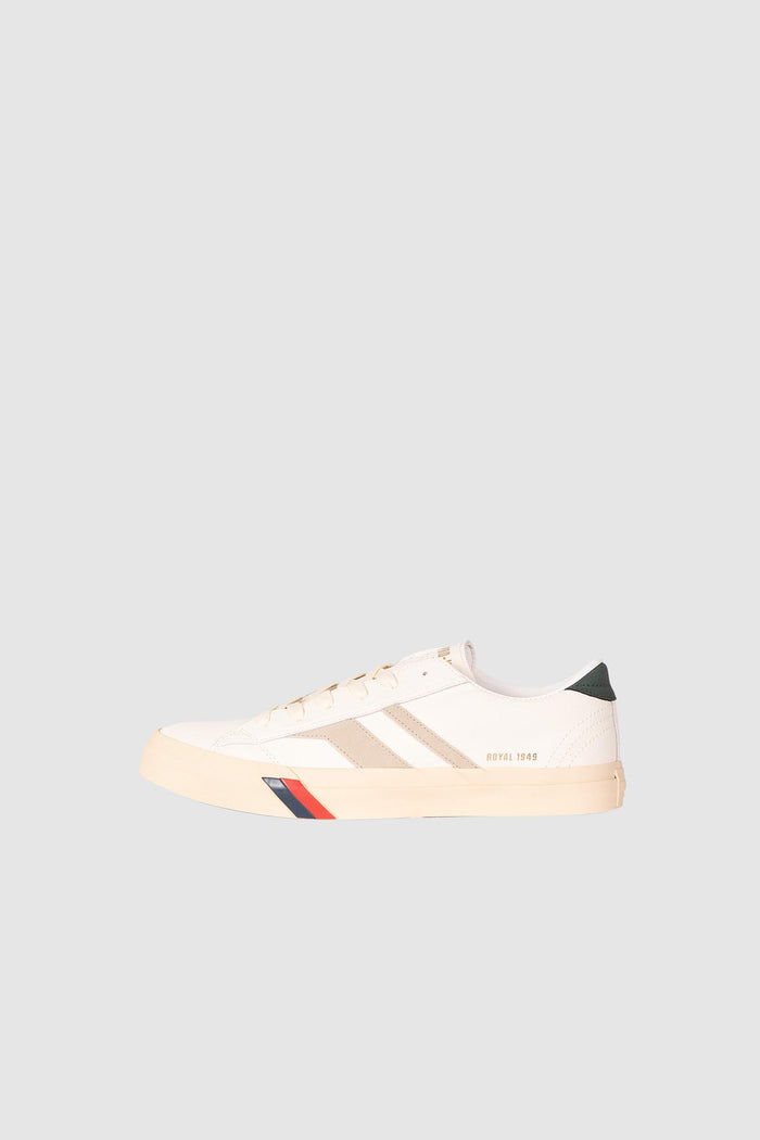 Sneakers Pro-Keds dal design essenziale - Bianco/Beige-2