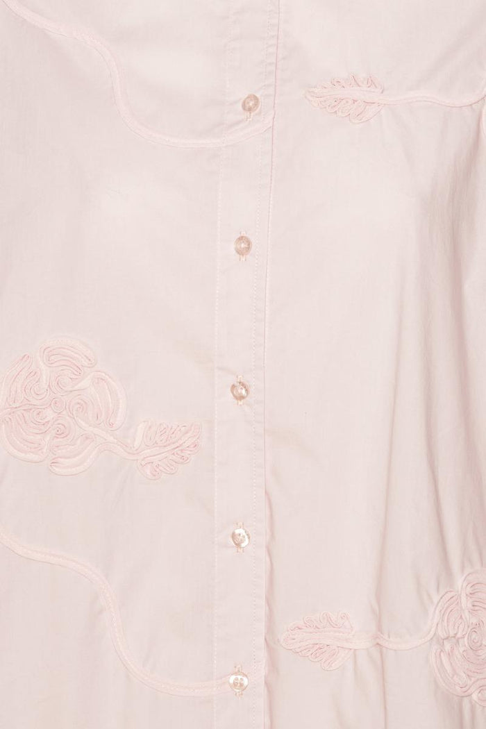 Camicia oversize a fiori rosa chiaro-3