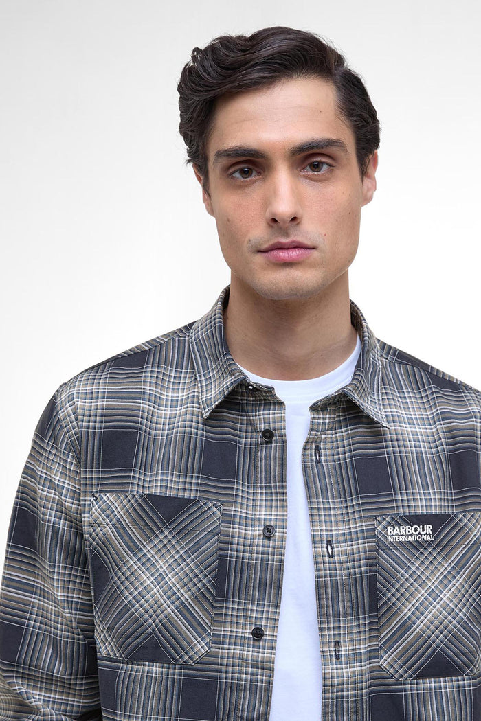 Camicia a quadri Hall a maniche lunghe-3