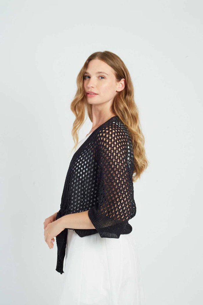 Gilet in maglia traforata PEGGY-4