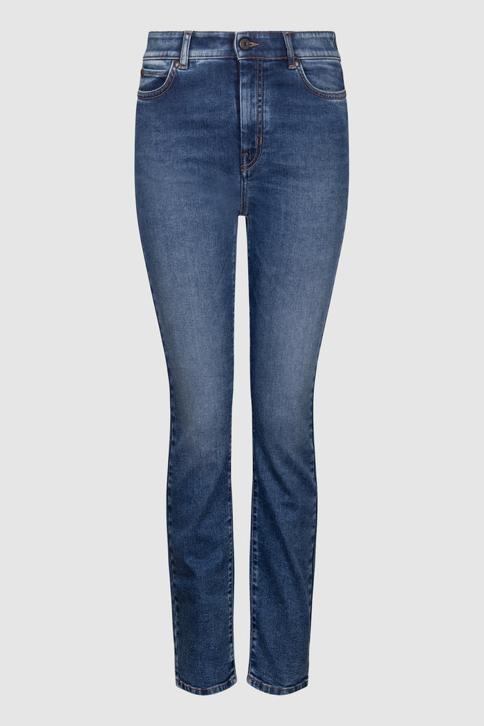 Jeans skinny in denim stretch - Blu