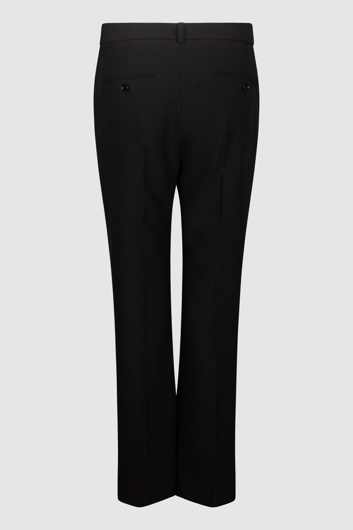 Pantalone in doppia tela di viscosa - Nero-2