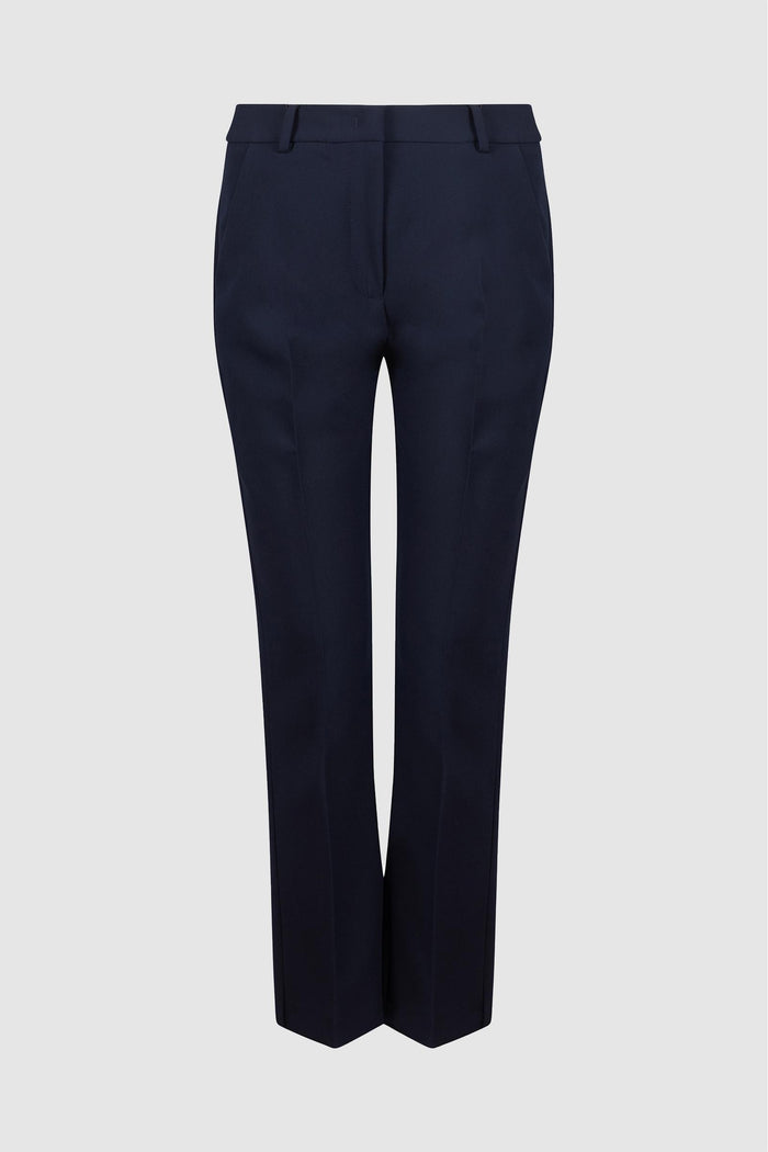 Pantaloni dritti in lana vergine