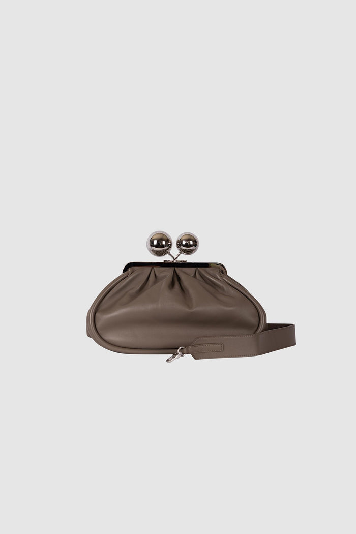 Pasticcino Bag medium in nappa lucida - Fango-2