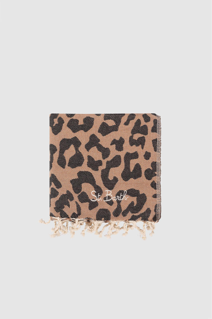 Telo Mare Leopardato in Cotone-1