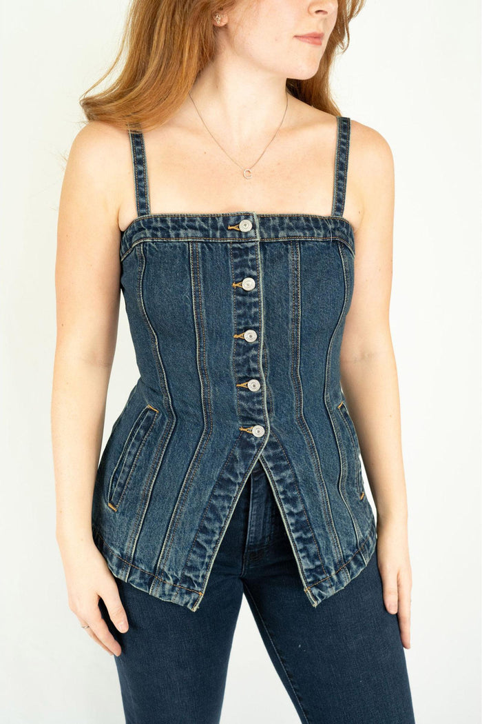 Top Corsetto in Denim Levi's® - Blue Vintage-2