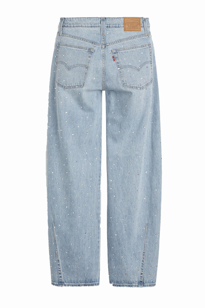 Jeans Donna Levi's® Baggy Dad con Strass - Denim Chiaro-2
