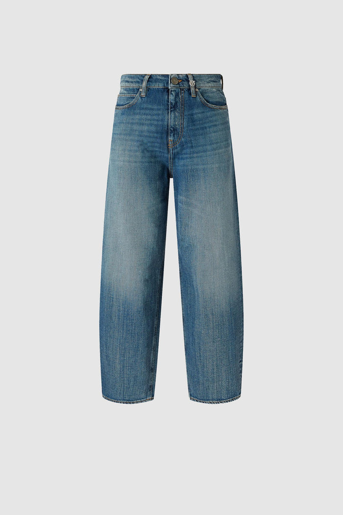 Jeans balloon in denim morbido