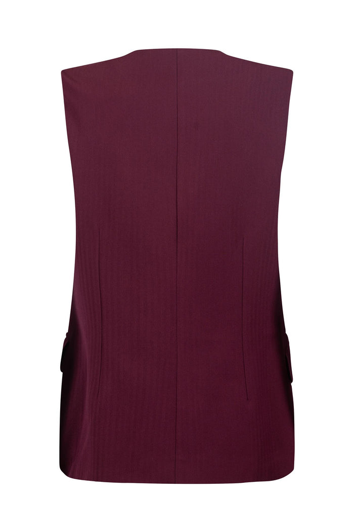 Gilet lungo Selected in misto lana-3
