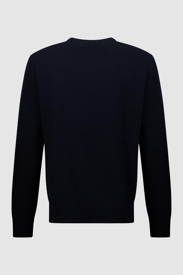 Maglione Girocollo Blu Notte-2