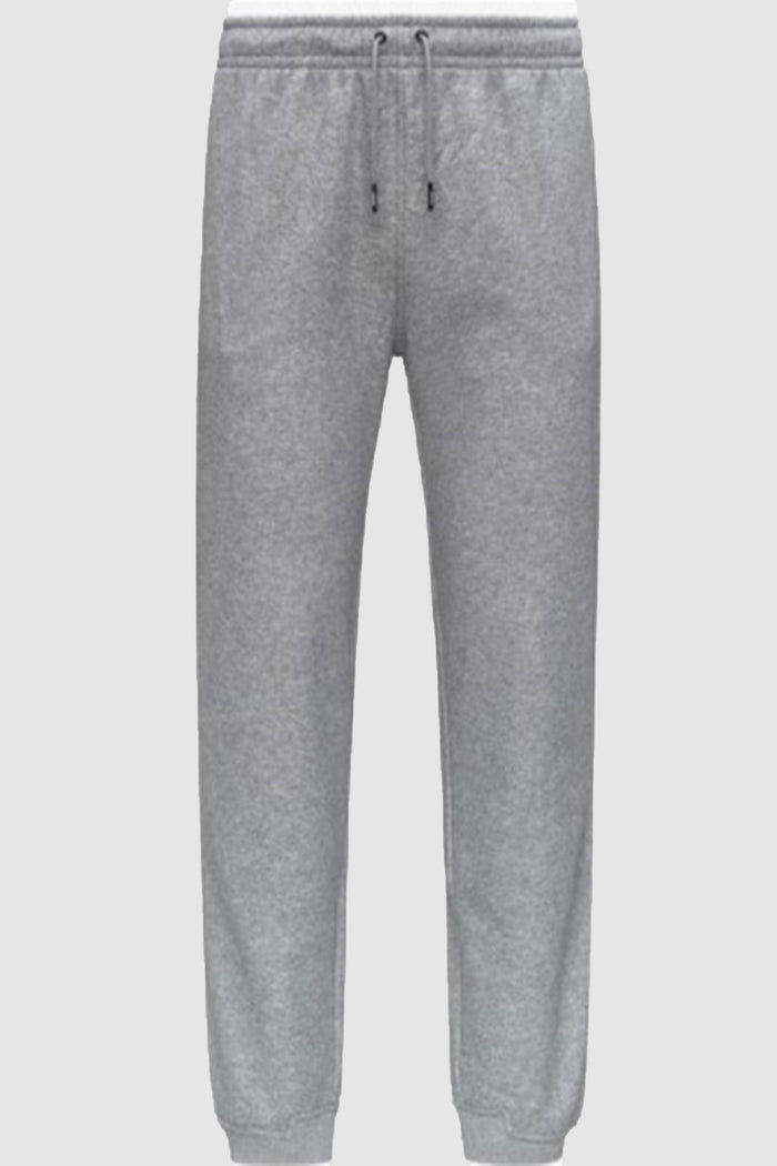 Pantaloni sportivi unisex grigi con pile di cotone spazzolato