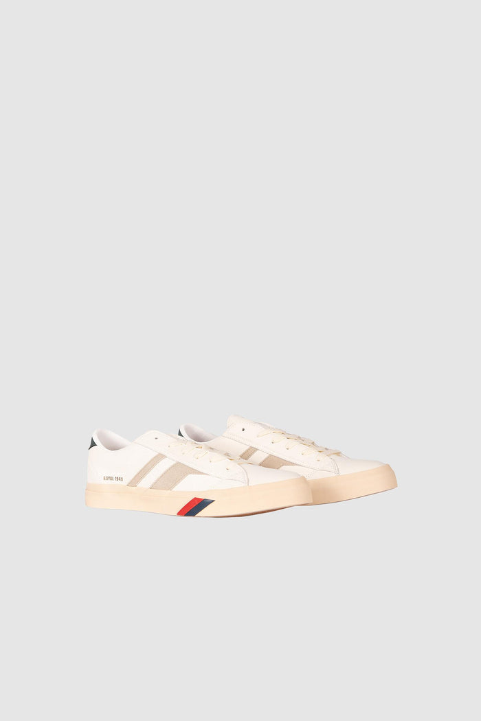 Sneakers Pro-Keds dal design essenziale - Bianco/Beige-3