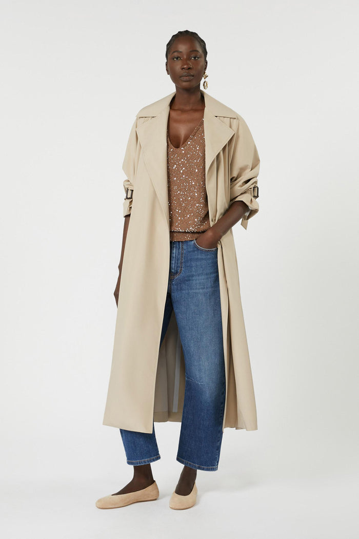 Acaici top in maglia con paillette-2