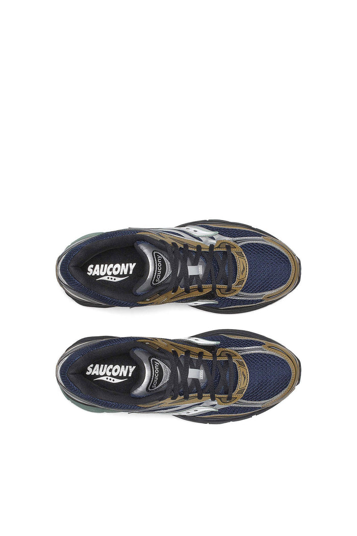 Scarpa Running Uomo Saucony Omni 9 - Blu Navy/Verde Oliva/Argento-3