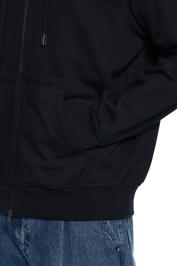 Felpa Nera con Cappuccio in Cotone - WOYOUNGMI Paris-13