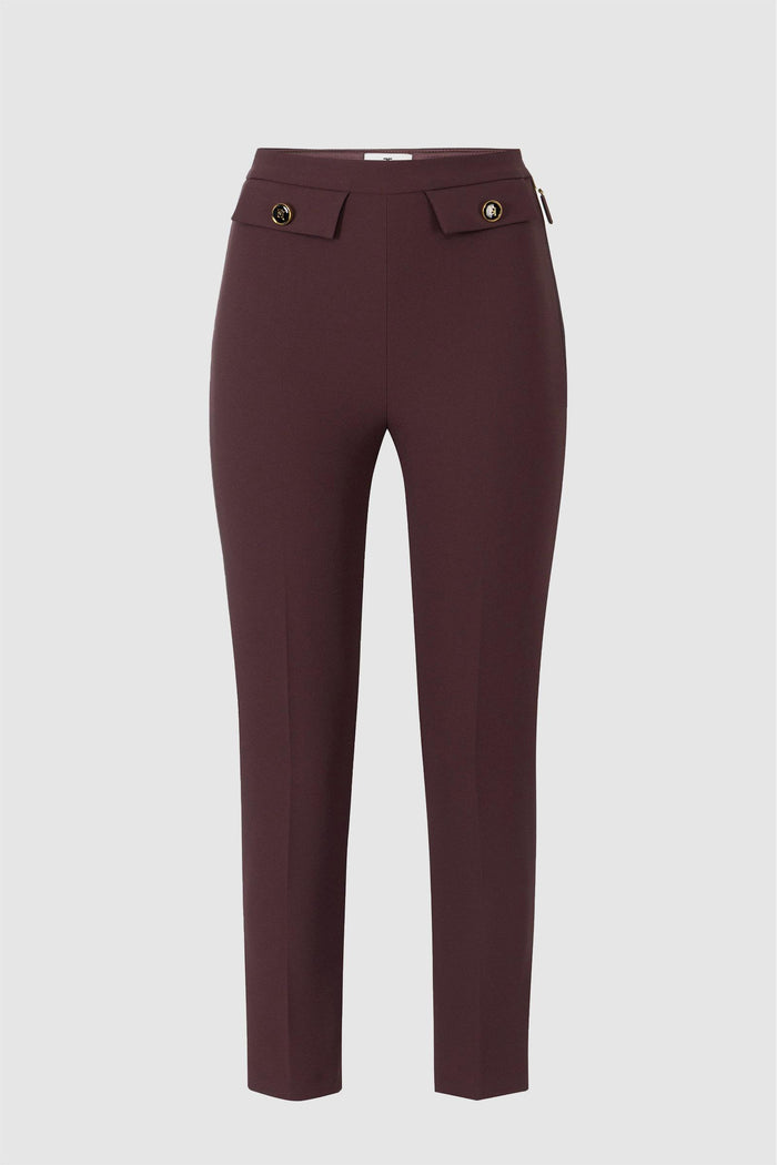 Pantaloni in doppio crêpe