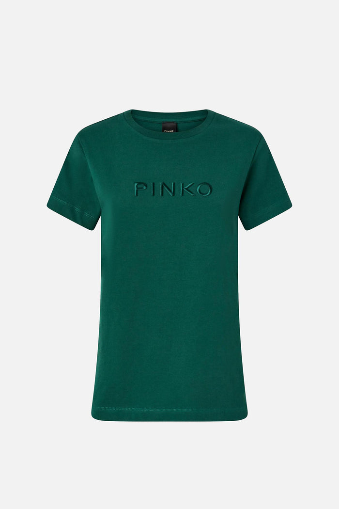 T-shirt ricamo logo PINKO-2