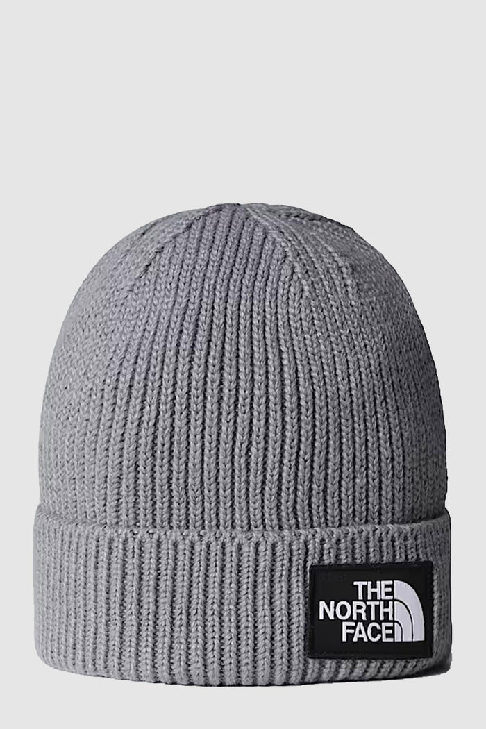 Berretto con risvolto e logo box TNF