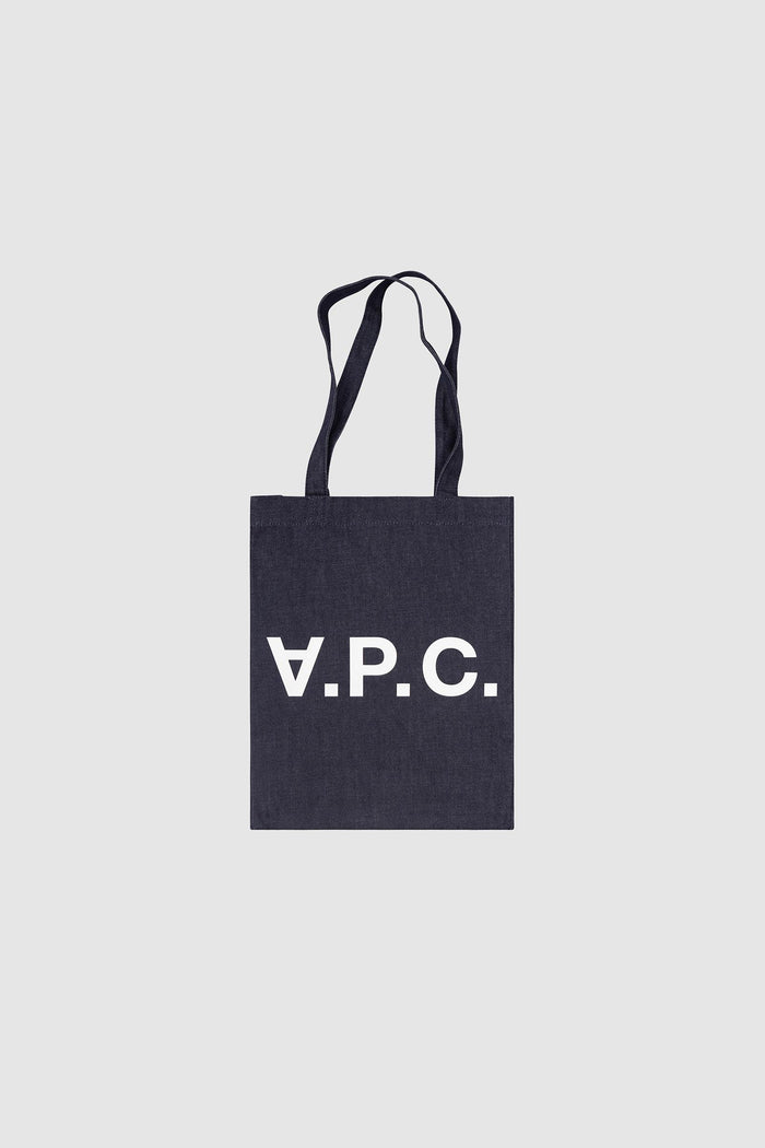 Tote Bag in Denim con Logo