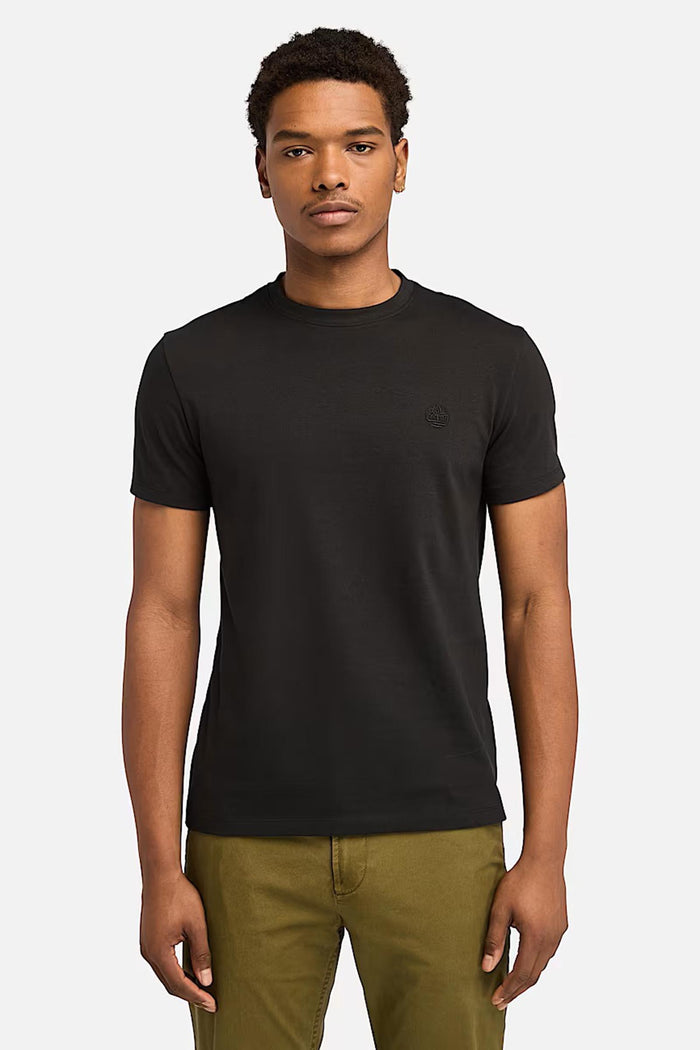 T-shirt a Maniche Corte Dunstan River da Uomo in colore nero-2