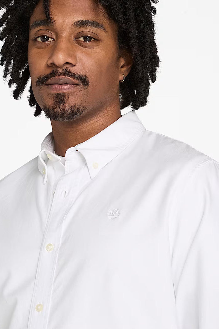 Camicia Oxford da Uomo in bianco-2