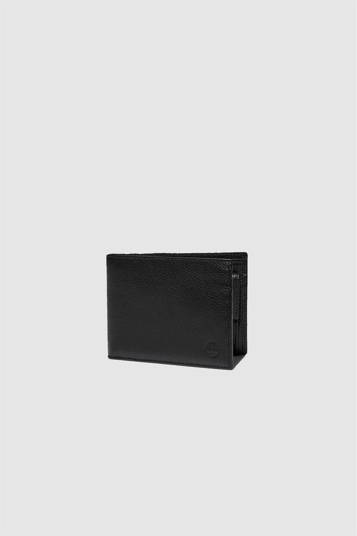 Portafoglio Bifold in Pelle con Portamonete Kennebunk da Uomo in colore nero-1