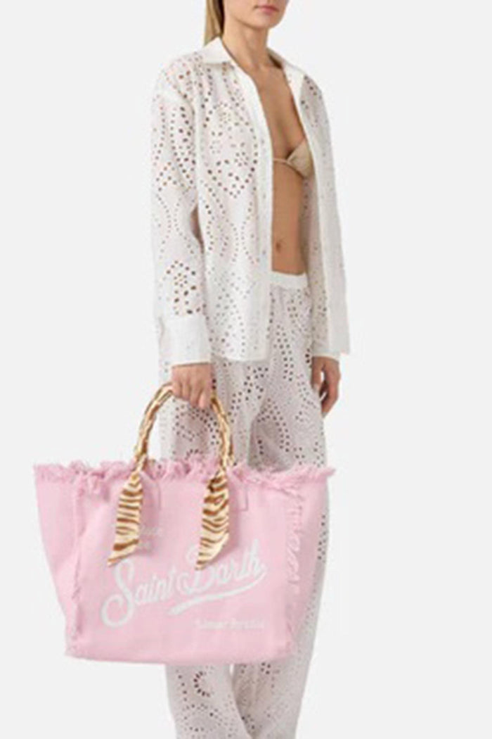 Borsa Vanity canvas stampa safari rosa-2