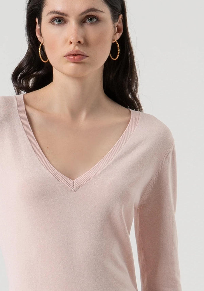 Maglia regular con scollo a V-2