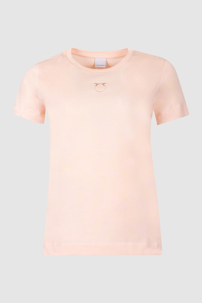 T-shirt maniche corte logo ricamato