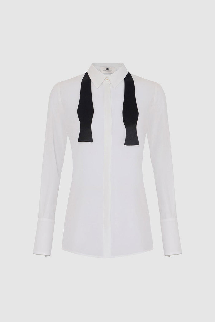Camicia in georgette con cravattino