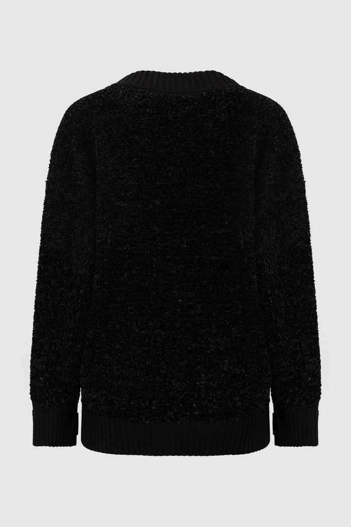 Cardigan Elegante con Bottoni Oro-2