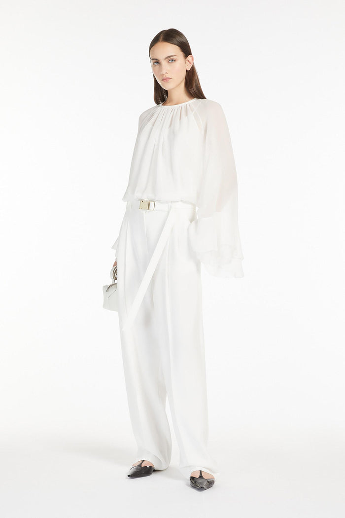 Zeo blusa in georgette di seta-3