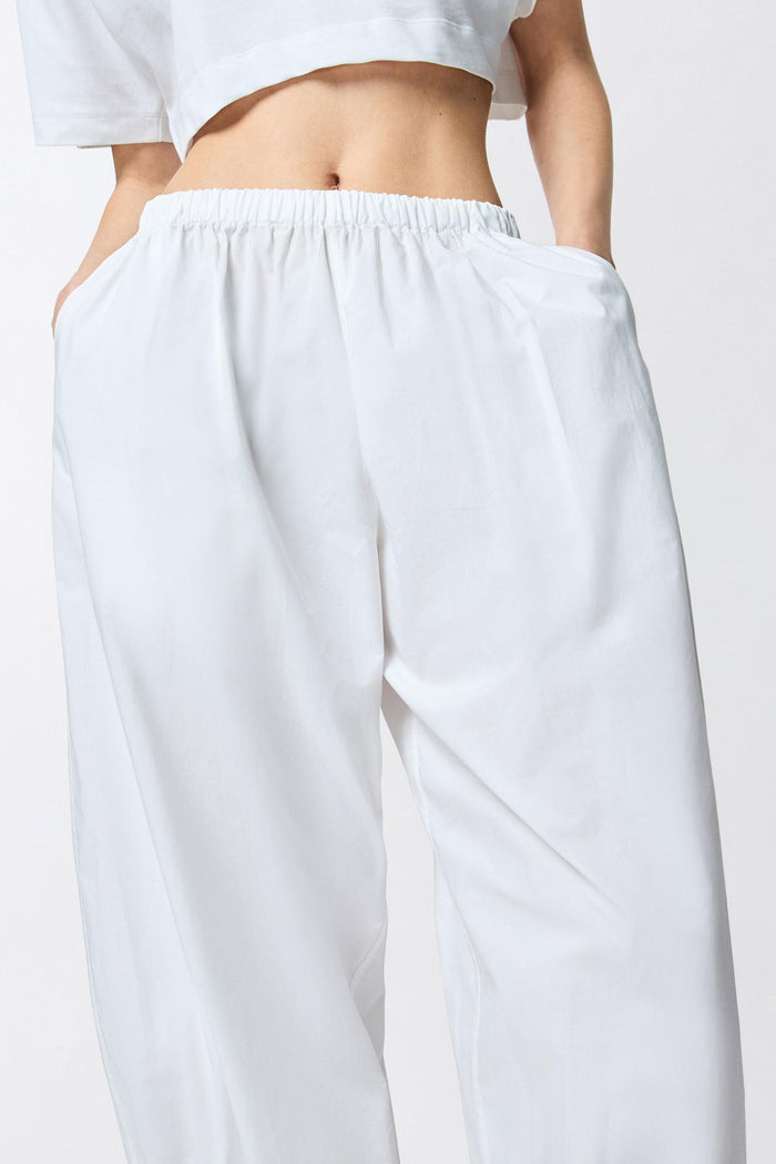 Pantaloni balloon leggeri con coulisse-6