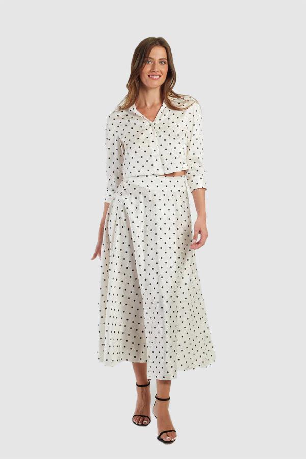 Camicia corta in raso ADELE