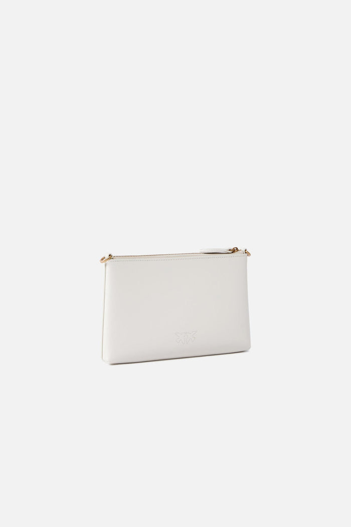 Pochette piatta in pelle con logo Love Birds-2